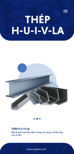 Thép hình, thép chữ I, thép hình H, thép V, thép hình U, thép La